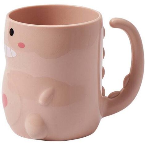 Tasse de lavage de bouche épaissie, petit dinosaure de dessin animé, tasse de brosse à dents domestique, cylindre de dent, tasse de brosse à dents créative