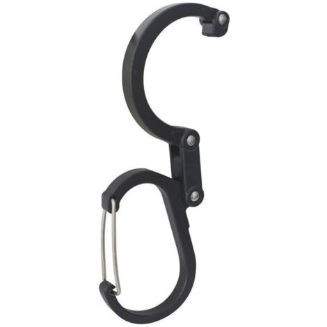 Mousqueton Rotatif 360° En Alliage D'Aluminium – Charge Maxi 400 Kg, Pour Hamac, Camping, Porte-clés (Bleu)