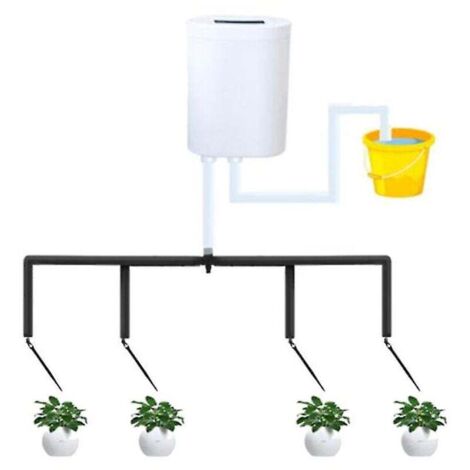 Système de minuterie de pompe à 4 têtes Contrôleur de pompe d'arrosage automatique extérieur Fleurs Plantes Arroseur domestique D