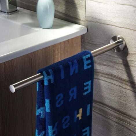 Porte-Serviettes 40 CM Barre Murale Serviette Barre À Serviettes Barre Acier Inox Brossé (1/4)