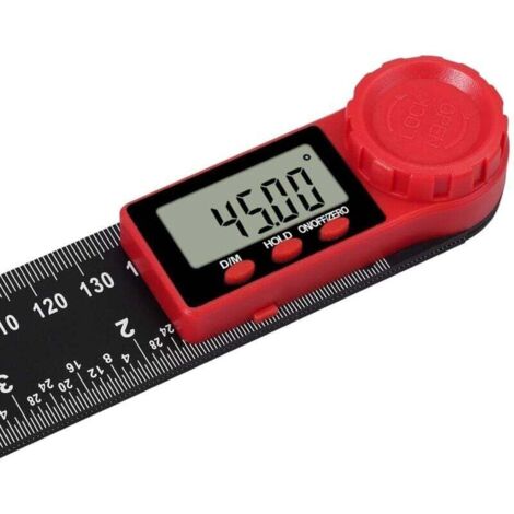 Diy Rapporteur Rapporteur d'Angle Numérique 2 en 1, LCD Digital Mesureur d'angle 8 ...