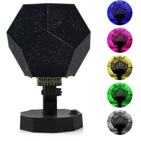 Lampe de projecteur de veilleuse de projection de ciel de science de DIY, lampe de nuit de projecteur d'étoile fantôme avec 5 COULEURS pour la chambre d'enfants adultes (1/4)