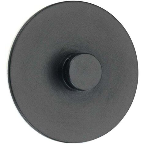 Adaptateur Turbo-Loc pour Série Classic Plus, lot de 2, fixation sans perçage - pastilles adhésives, fixation extrêmement forte sur toutes les surfaces lisses, plastique, Ø 6,3x1,4 cm, noir (1/3)
