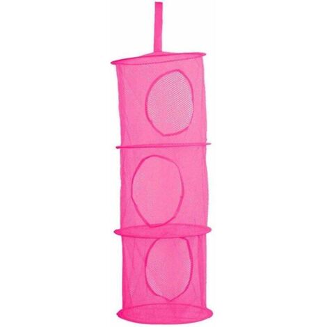 Rack de rangement en filet avec compartiments (rose rouge)-Fei Yu (1/2)