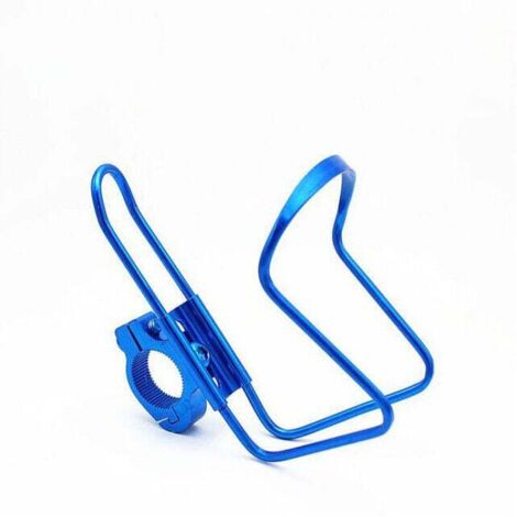 Porte-bouteille de vélo réglable en alliage d'aluminium bleu pour vélo/moto, porte-gobelet, support de poignée pour boisson (1/3)