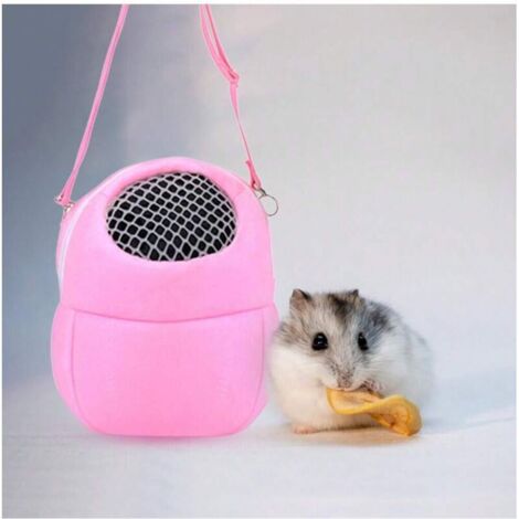 Sac pour Hedgeho, Sac pour Rabbit, Sac pour Rat, Sac pour Sac Hamster Sac Respirant pour Petit Animal Cage Transport pour Petit Animal Sac de Transport pour Animaux (Rose) (1/4)