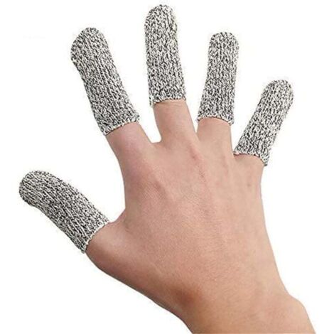 Lot de 5 gants de protection contre les coupures de doigts et gants pour les doigts (1/3)