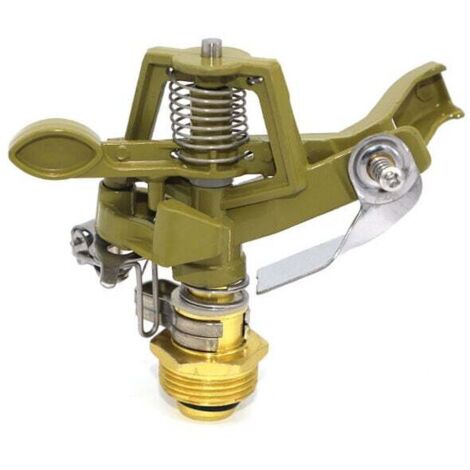 Arroseur 1/2 pouce 360 degrés en alliage de zinc rotatif pour irrigation (1/2)