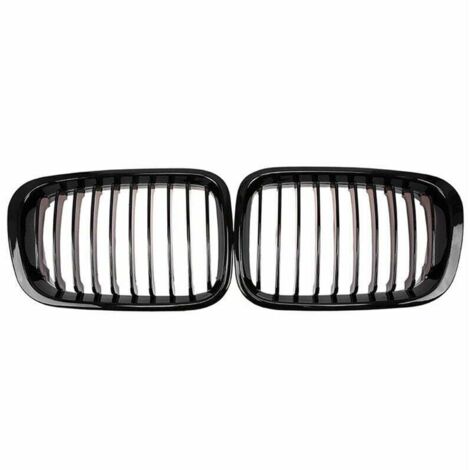 2 pièces de pare-chocs avant capot rein calandre course calandre remplacement pour BMW série 3 E46 4 portes 1998-2001 - Le noir Autres pièce de rechange pour voiture