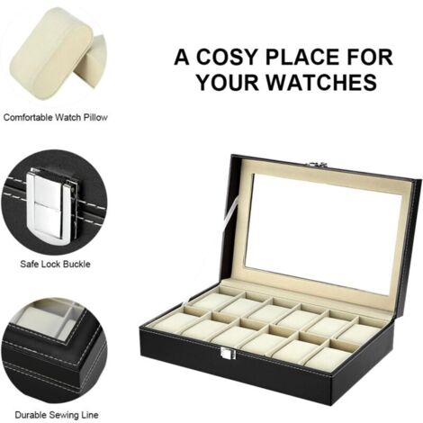 Boites Prestige™ - Coffret Rangement Montre Personnalisé (12 Boites Prestige™ - Coffret Rangement Montre Personnalisé (12