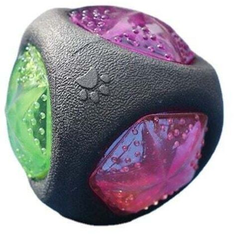 Jouet pour chien avec lumière LED et couineur, balles pour chien, jouet pour chien, balle de jeu pour chien, brille dans des couleurs changeantes