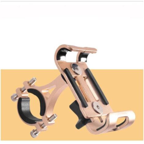 Support de téléphone portable Support de guidon de vélo pour moto vélo Or (1/3)