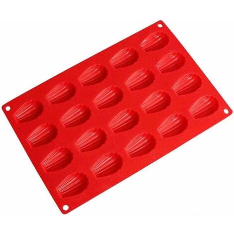Moule à Madeleine en SiliCône Moule à Gateau en SiliCône en Forme de Mini Muffins Cannelé Résistance Aux Hautes Températures Pour Muffins, Cupcakes, Brownies, Gateaux, Pudding-Fei Yu (1/4)