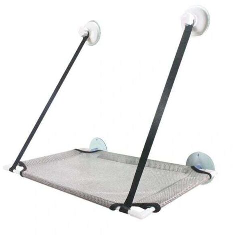 Lit suspendu, siège de fenêtre, chaise, cadre de fenêtre pour chat, couche simple grise