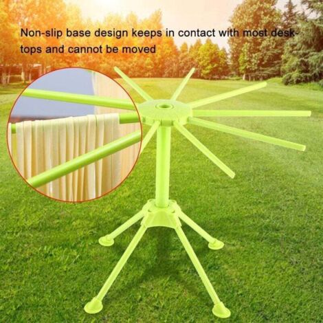 ZVD Séchoir à Pâtes Support à Pâtes, Séchoir à Spaghetti Pliable Sechoir A Pates Avec 10 Echelons Extensibles 28 X 168 Cm Vert 88770762 ZVD Séchoir à Pâtes Support à Pâtes, Séchoir à Spaghetti Pliable Sechoir A Pates Avec 10 Echelons Extensibles 28 X 168 Cm Vert 88770762