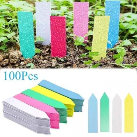 étiquettes en plastique imperméables pour plantes de jardin, 100 pièces, marqueurs de plateau pour pépinière, bricolage, outils de décoration de jardin, jardinière, étiquettes d&39atterrissage