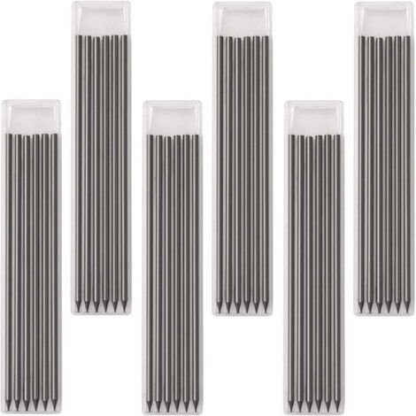 Lot de 36 recharges de crayon de 2,8 mm - Recharges de rechange - Solide - Pour le dessin d'architecte, le dessin (noir) (1/4)