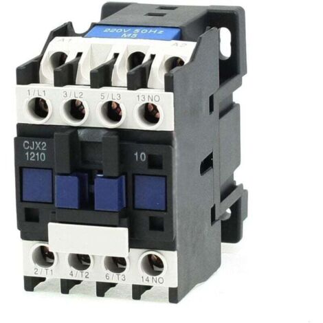 CJX2-1210 220V 25A 50/60HZ Coil Motor AC Contactor 3 Poles Normally Open (1/4)