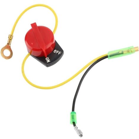 Moteur sur arrêt interrupteur d'arrêt, moteur sur arrêt interrupteur d'arrêt pour Honda Gx110 Gx120 Gx160 Gx200 Gx240 Gx270 Gx340 Gx390 accessoires de tondeuse à gazon Honda Interrupteur d'arrêt du mo (1/4)