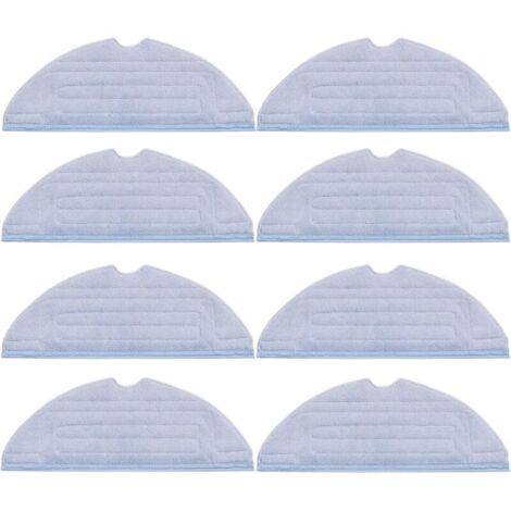 Lot de 8 chiffons de rechange pour accessoires Roborock S7 T7S T7S puls G10, en microfibre douce, lavables et réutilisables. (1/4)