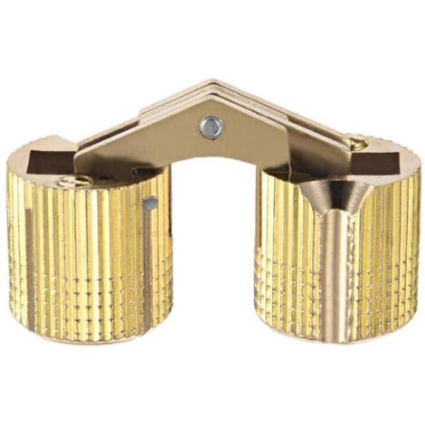 Charnière cylindrique invisible pour porte de placard, angle d'ouverture de 18 mm, 180° (1/3)