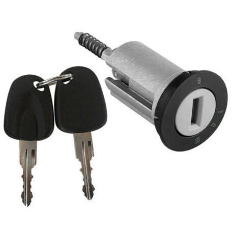 Serrure à clé, serrure de contact, interrupteur de contact, ensemble de serrure de cylindre de voiture avec 2 clés (1/4)