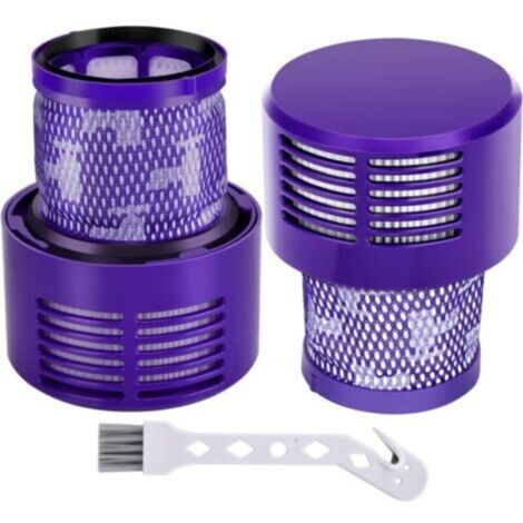 Filtre pour Dyson V10 SV12, 2 filtres de rechange pour aspirateur Dyson V10 SV12 Cyclone Series, accessoires sans fil V10 Absolute Animal Motorhead Total Clean SV12 DY-969082-01 (1/4)