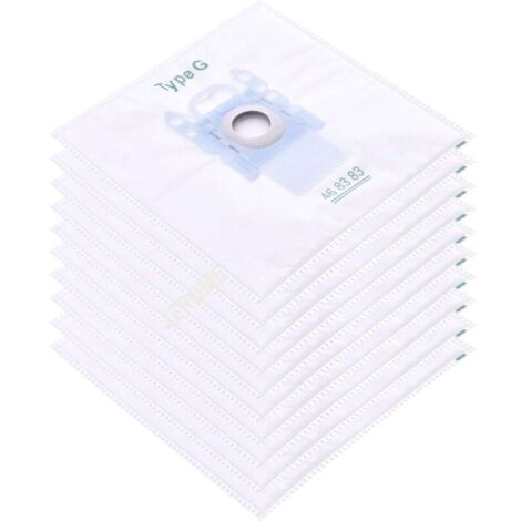 Lot de 10 filtres pour sacs à poussière Bosch Type G/MegaFilt Super Tex BBZ41FG 468383, VBBS600V00, 6000...6999, 32A2, 42A04 (1/4)