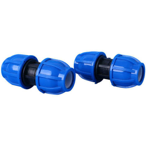 raccords droits en plastique PE, adaptateurs pour tuyaux d'eau de 32 mm à 32 mm, raccords à visser pour tuyaux d'eau (1/4)