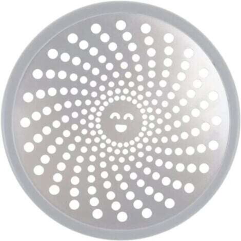 Grille de douche anti-cheveux, filtre de bonde, bouchon de vidange en acier inoxydable de 11,2 cm (4,4 po), grille anti-cheveux pour salle de bain, cuisine et baignoire - Argent (1/4)