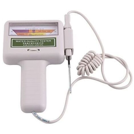 Testeur de chlore automatique pH-mètre, analyseur d'eau numérique, spécialement conçu pour les piscines, spas et aquariums. (1/4)