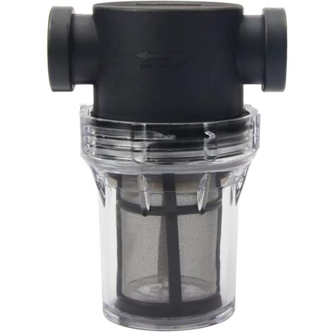 Filtre à eau pour canalisation 1/2 pouce avec tamis en acier inoxydable 100 mesh, filtre en ligne pour l'irrigation de jardin