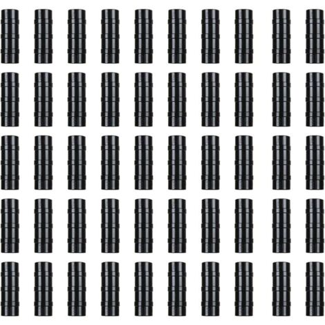 Lot de 50 pinces pour film de serre, 25 mm, pour la fixation de films plastiques, filets anti-insectes et filets d'ombrage. (1/4)