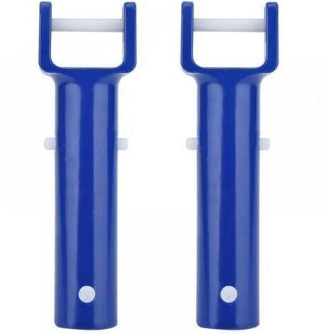2 pièce V - clip Blue Swimming Pool V shape clip outil de nettoyage de piscine accessoires