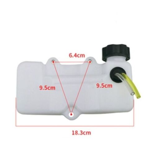 Réservoir d’essence compatible taille-haies – polyéthylène résistant, 0,6 L, montage facile, lot de 1