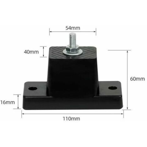 Lot de 4 supports de fixation anti-vibrations en caoutchouc pour climatiseur – haute résistance, montage facile (1/3)