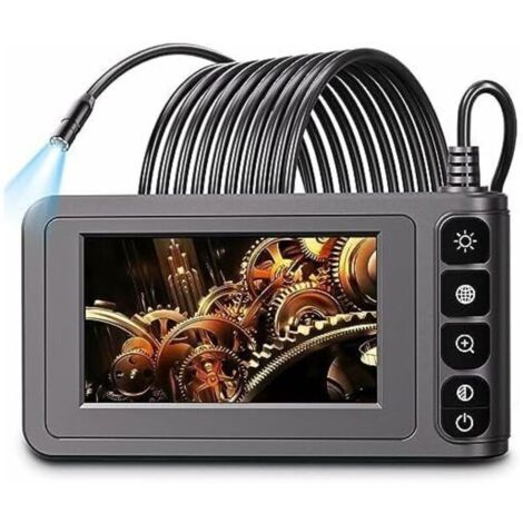Endoscope industriel flexible 20 m, caméra HD 1080P avec écran IPS 4,3", 8 LED réglables, étanche IP67, diamètre 7,9 mm (1/4)