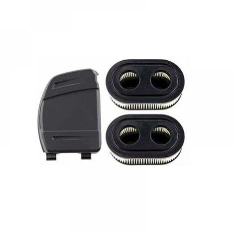 Filtre à air compatible Briggs & Stratton – Lot de 2 filtres + couvercle pour modèles 550E, 575EX, 625EXI, 650EXI, 675EXI (réf. 594106, 798339) (1/4)