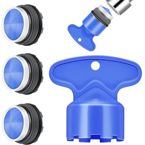 Mousseur de robinet M18 x 3 – Lot de 3 embouts aérateurs pour lavabos et éviers, filtre intégré, montage facile (1/4)