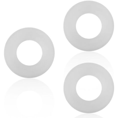 Joint de vidange pour WC Geberit 816.418.00.1 – 3 pièces en caoutchouc blanc, étanche et compatible avec système chasse d’eau (1/4)