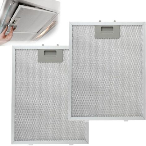 Filtre à graisse lavable en aluminium pour hotte aspirante – 2 unités, 305 x 267 mm, réutilisable et résistant (1/4)
