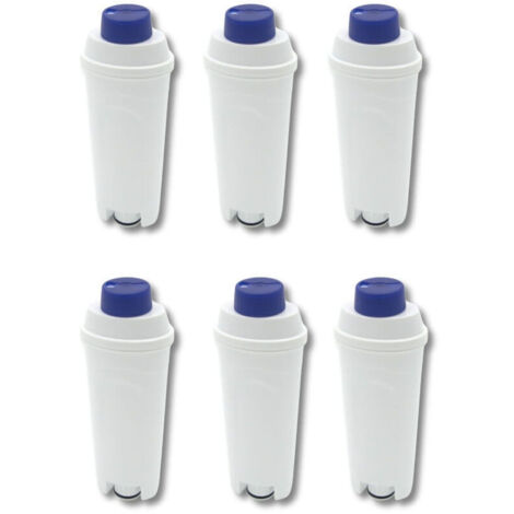 Filtre à eau compatible Delonghi DLSC002, SER3017, 5513292811 – Lot de 6 pièces certifiées TÜV pour machines ECAM, ESAM, ETAM (1/2)