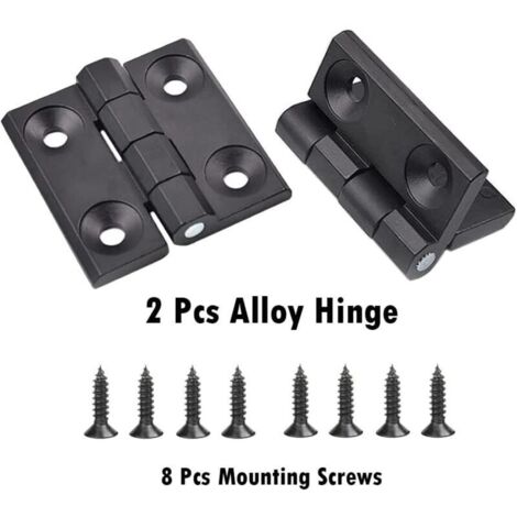 Charnière de porte pliante pour placard – Lot de 2 pièces en alliage de zinc avec système V, montage facile et robuste (1/3)