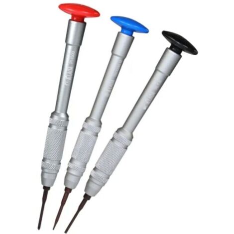 Tournevis de précision pour smartphone et ordinateur portable – Lot de 3 embouts (2,0 mm, 2,5 mm, 3,0 mm), acier trempé (1/3)
