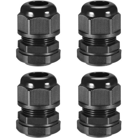 Presse-étoupes étanches PG42 en nylon noir – lot de 4 pour câbles de 31 à 39 mm (1/4)