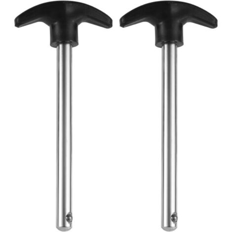 Goupille de réglage pour haltères – Lot de 2 pièces en acier, diamètre 9,5 mm, longueur 112 mm, pour home-training et salle de sport (1/4)