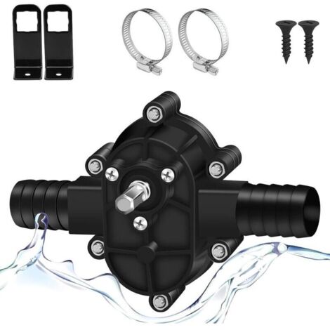 Mini Pompe de Forage Électrique Portative Auto-amorçante – Batterie Intégrée, Débit Puissant pour Perceuse & Forage en Extérieur (1/4)