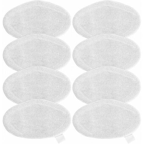 Lingettes de rechange lavables pour balai vapeur Polti Vaporetto SV440 – Lot de 8 pièces en microfibre haute absorption (1/4)
