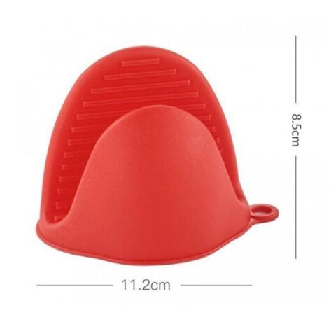 Gants de four en silicone résistant à la chaleur – 3 paires (rouge, vert, bleu), épais et antidérapants pour cuisine et four (1/3)