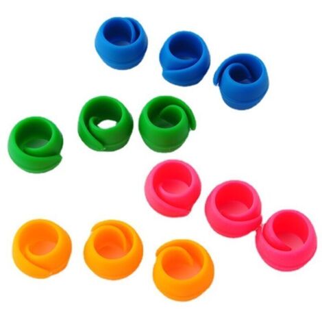 Pinces à bobines de couture – Lot de 12 colorées (4 teintes) pour machines à coudre et à broder, en plastique résistant (1/4)